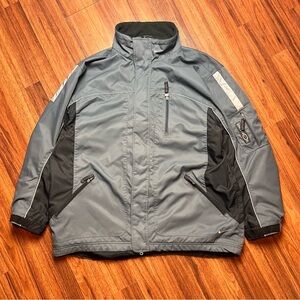 Vtg. Nike Grey Fleece Lined Jacket Men's Full Zip Size XL